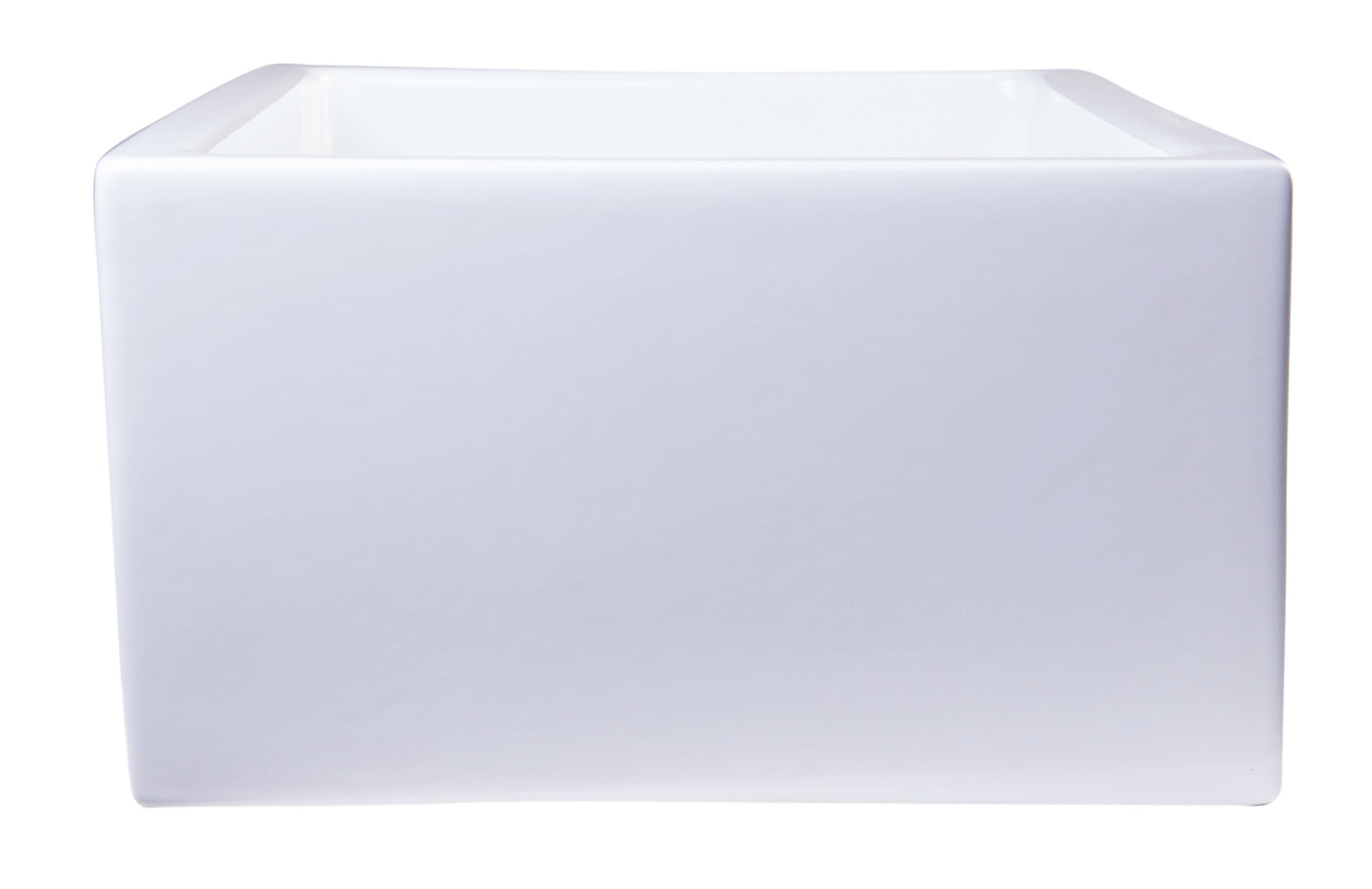 ALFI 30" Single Bowl Thick Wall Fireclay Farmhouse Apron Sink, White, AB3018ARCH-W