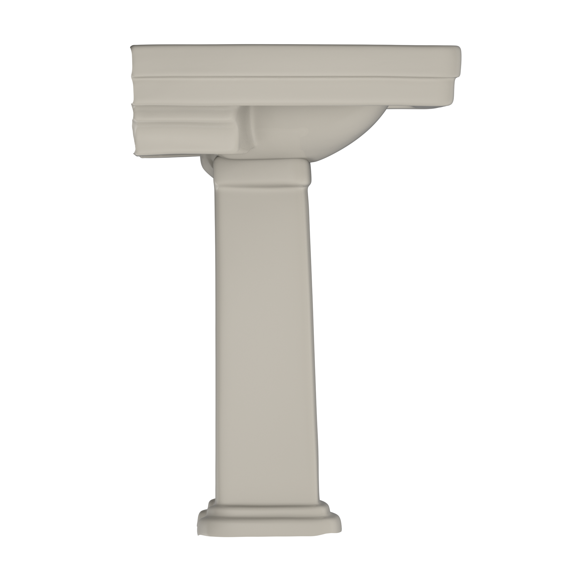 TOTO Promenade 27-1/2" x 22-1/4" Rectangular Pedestal Bathroom Sink for 8 inch Center Faucets, Bone, Vitreous China, LPT530.8N#03