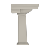 TOTO Promenade 27-1/2" x 22-1/4" Rectangular Pedestal Bathroom Sink for Single Hole Faucets, Bone, Vitreous China, LPT530N#03