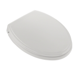 TOTO Traditional SoftClose Non Slamming, Slow Close Elongated Toilet Seat and Lid, Colonial White, Plastic, SS154#11