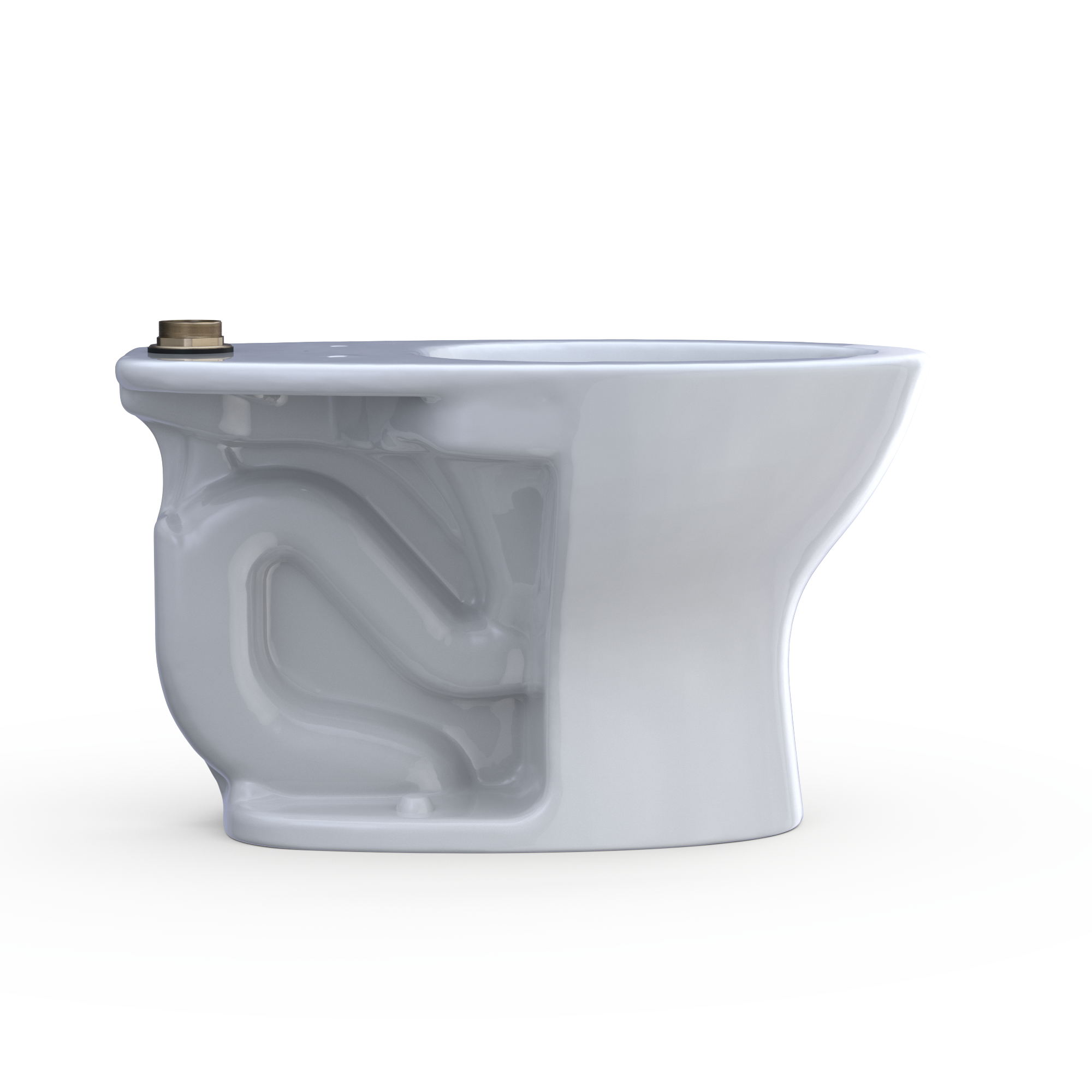 TOTO TORNADO FLUSH Commercial Flushometer Floor-Mounted Universal Height Toilet, ADA Compliant, Elongated, Cotton White, Vitreous China, CT725CUF#01