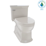 TOTO Eco Soire One Piece Elongated 1.28 GPF Universal Height Skirted Toilet with CEFIONTECT, Bone, Vitreous China, MS964214CEFG#03