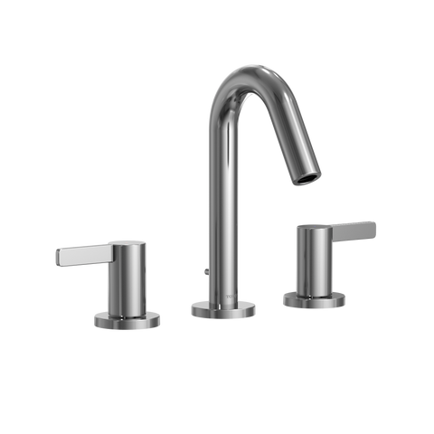 TOTO GF Series 1.2 GPM Two Lever Handle Widespread Bathroom Sink Faucet, Polished Chrome, Brass, TLG11201UA#CP