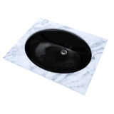 TOTO Rendezvous Oval Undermount Bathroom Sink, Ebony, Vitreous China, LT579#51