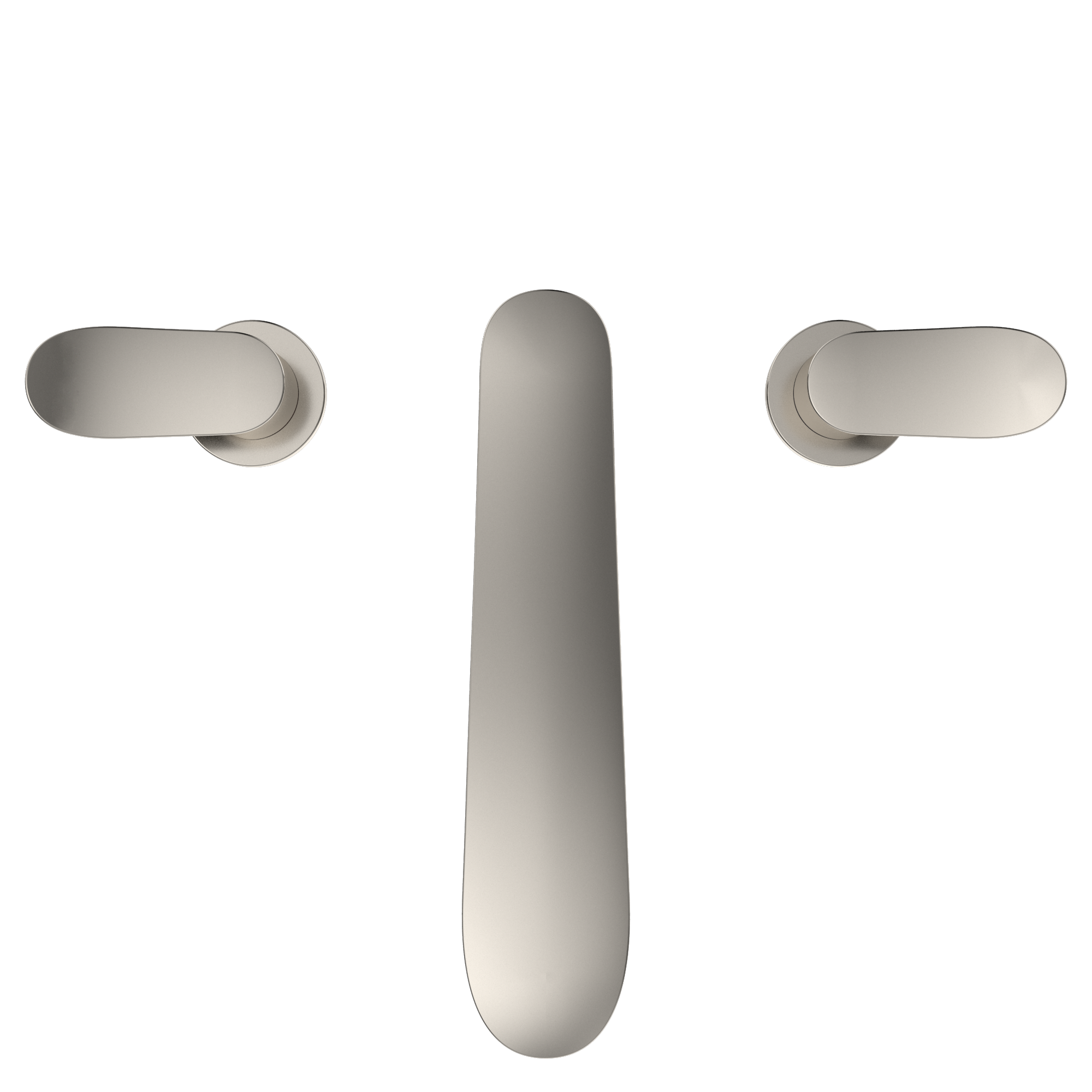 TOTO GO Two-Handle Deck-Mount Roman Tub Filler Trim, Polished Nickel, Brass, TBG01201U#PN