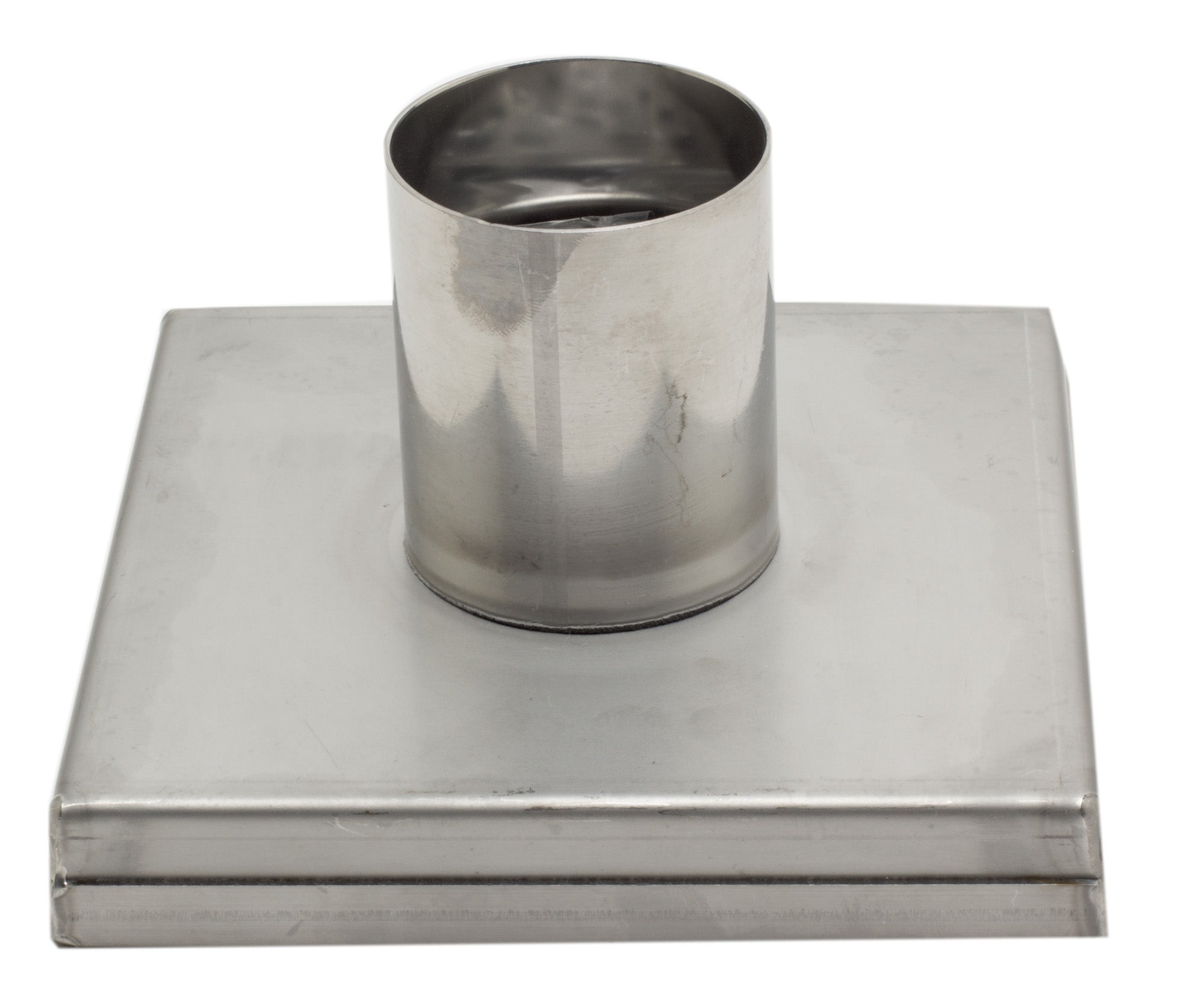 ALFI brand ABSD55C 5" x 5" Modern Square Stainless Steel Shower Drain with Groove Holes, ABSD55C-BSS