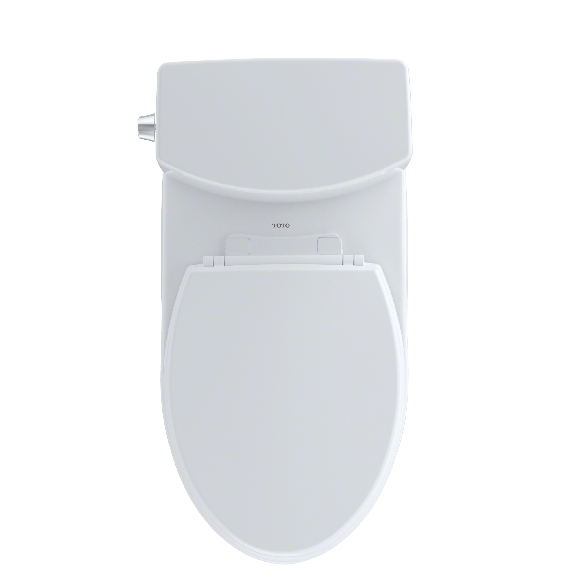 TOTO Drake II 1G Two-Piece Elongated 1.0 GPF Universal Height Toilet with CEFIONTECT and Right-Hand Trip Lever, Cotton White, Vitreous China, CST454CUFRG#01