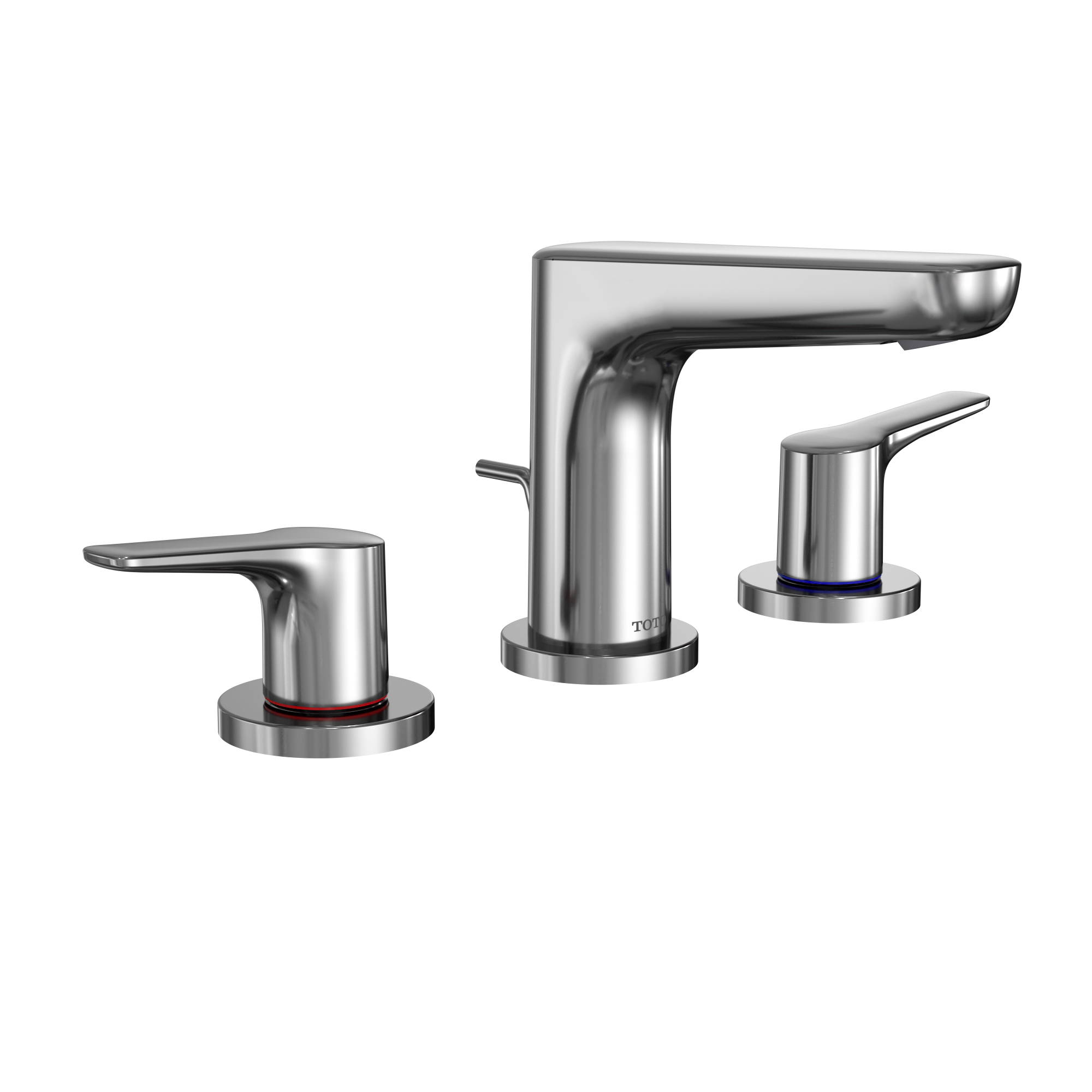 TOTO GS Series 1.2 GPM Two Handle Widespread Bathroom Sink Faucet with Drain Assembly, Polished Chrome, Brass, TLG03201U#CP