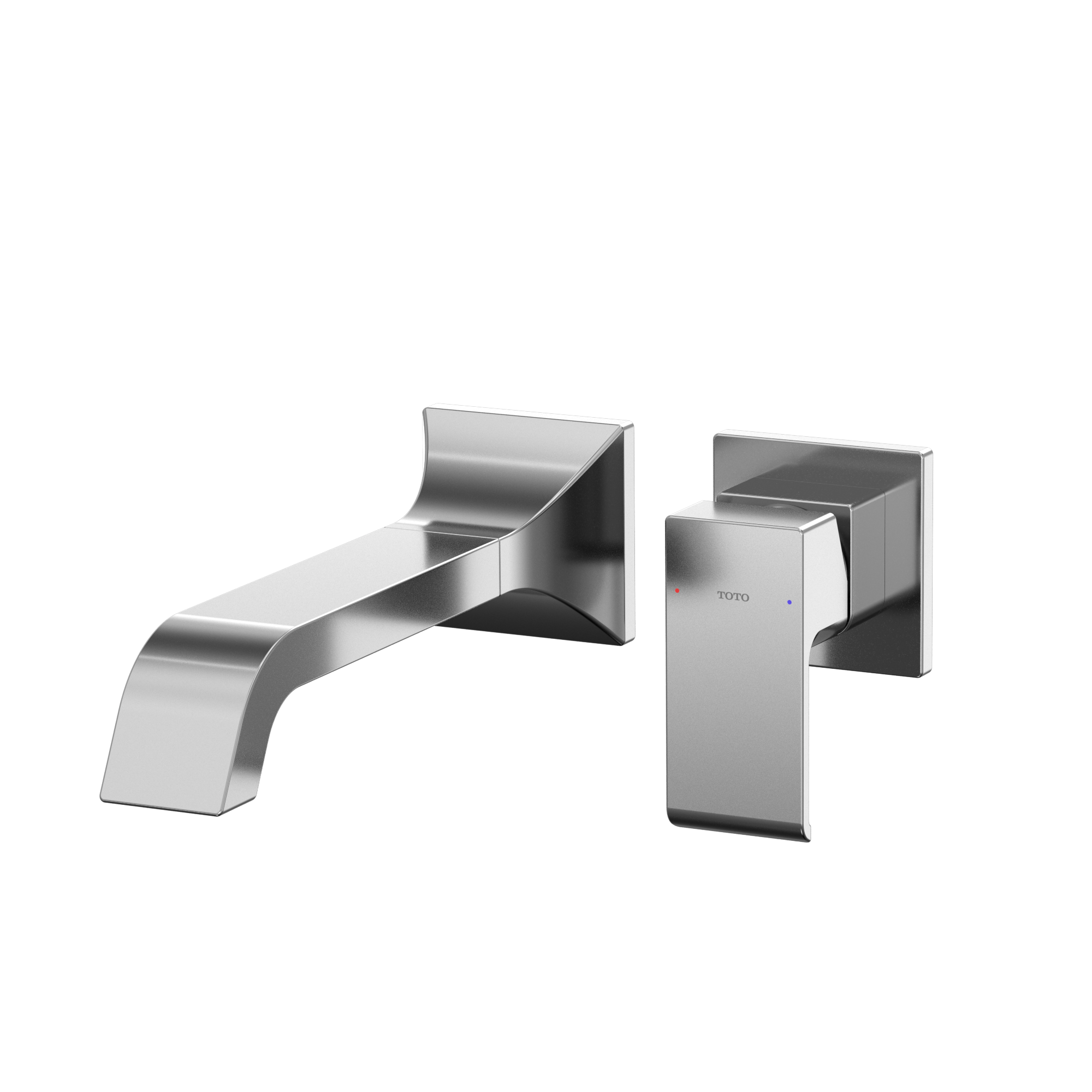TOTO GC 1.2 GPM Wall-Mount Single-Handle Long Bathroom Faucet with COMFORT GLIDE Technology, Polished Chrome, Brass, TLG08308U#CP