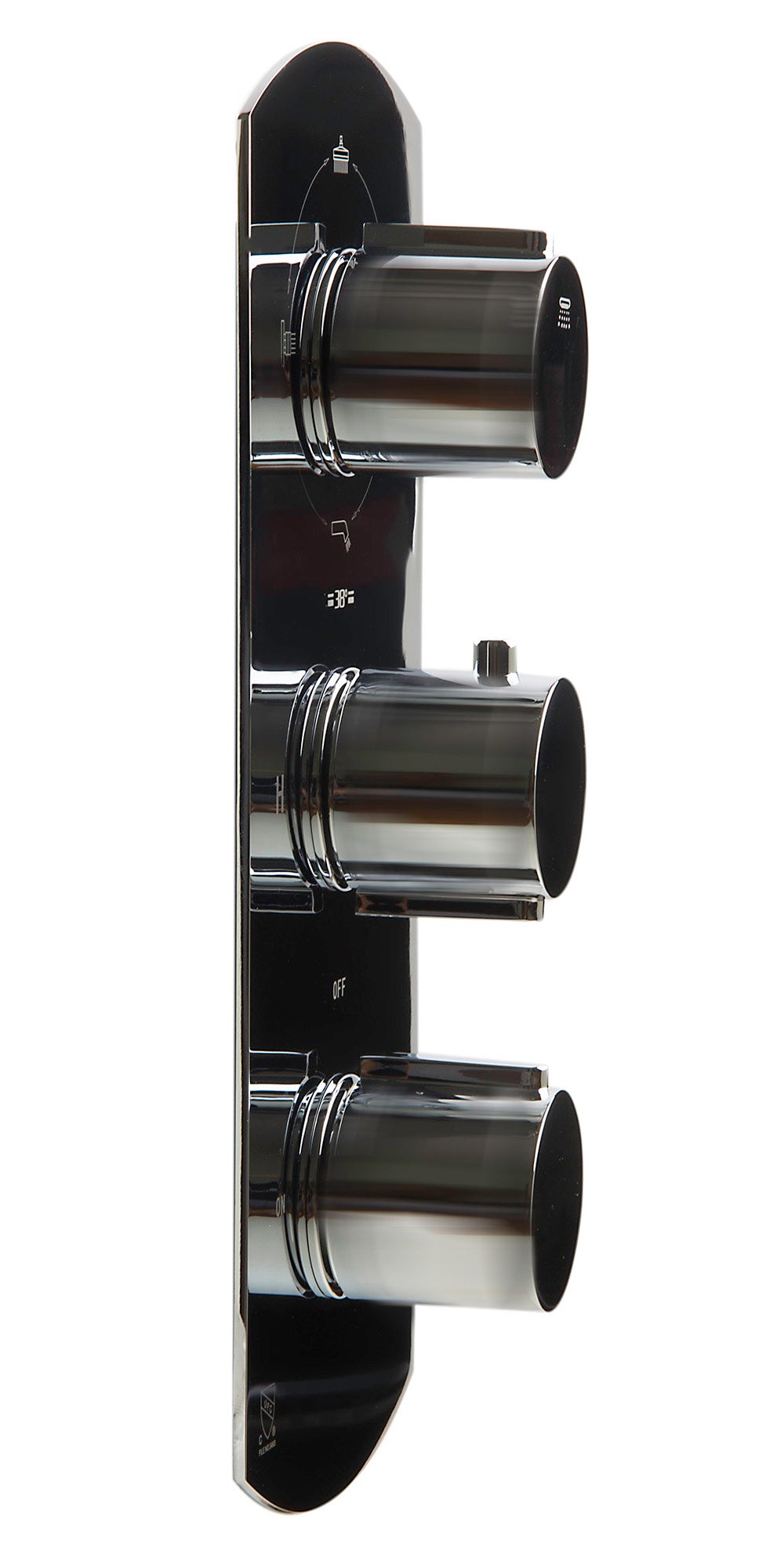Alternative View of ALFI brand AB4101-PC Polished Chrome Concealed 4-Way Thermostatic Valve Shower Mixer /w Round Knobs, Brass
