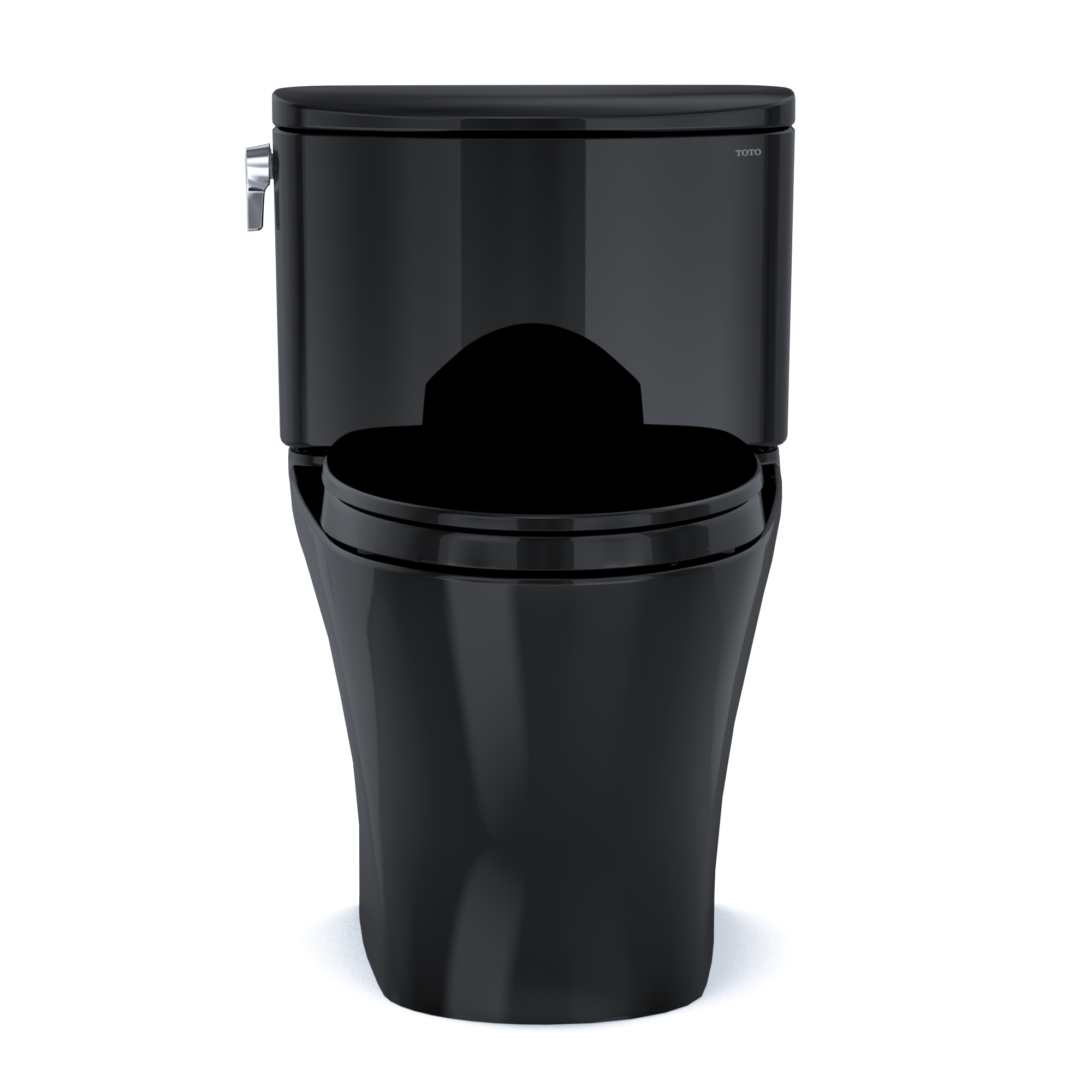 TOTO Nexus 1G Two-Piece Elongated 1.0 GPF Universal Height Toilet with SS124 SoftClose Seat, WASHLET+ Ready, Ebony, Vitreous China, MS442124CUF#51