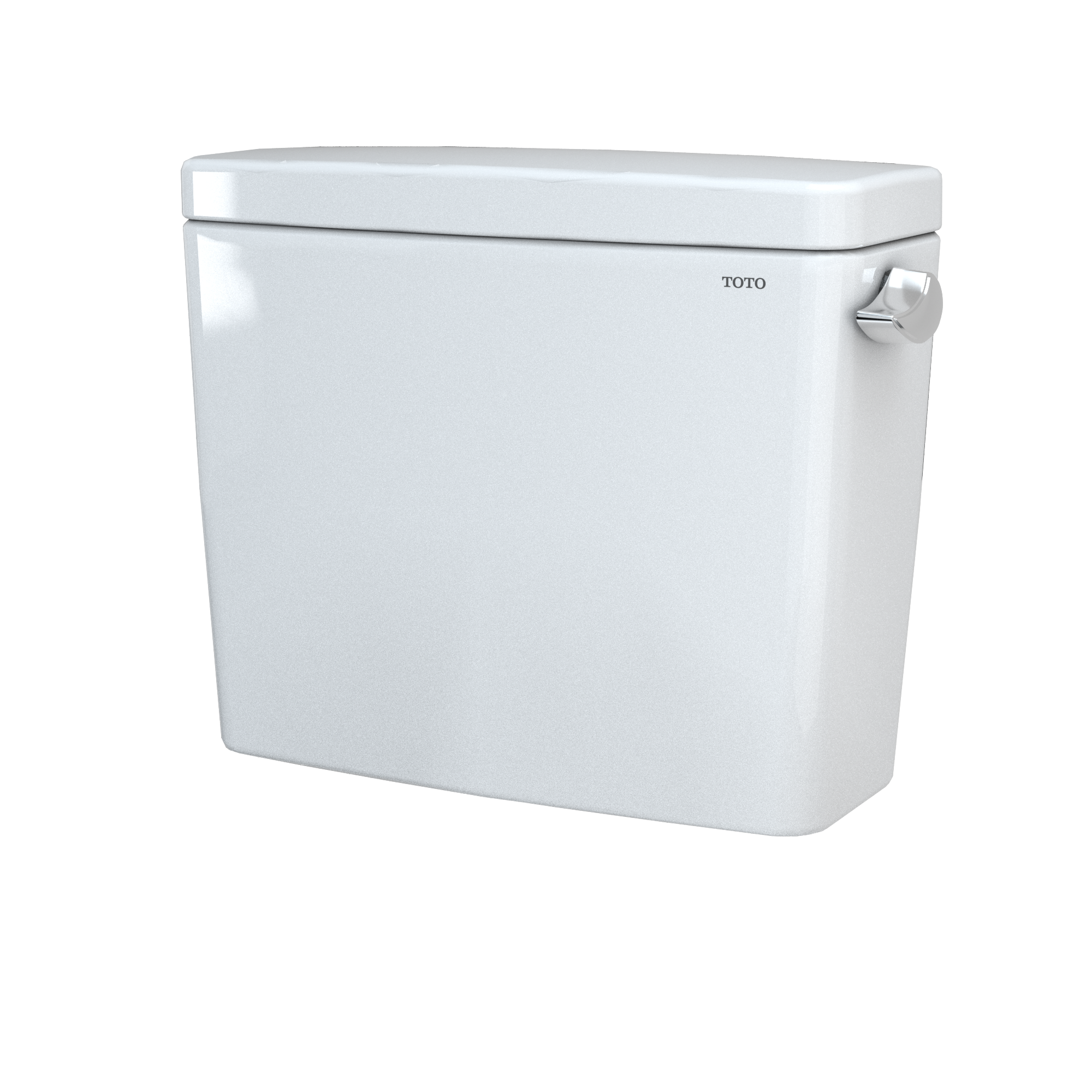 TOTO Drake 1.28 GPF Toilet Tank with Right-Hand Trip Lever, Cotton White, Vitreous China, ST776ER#01