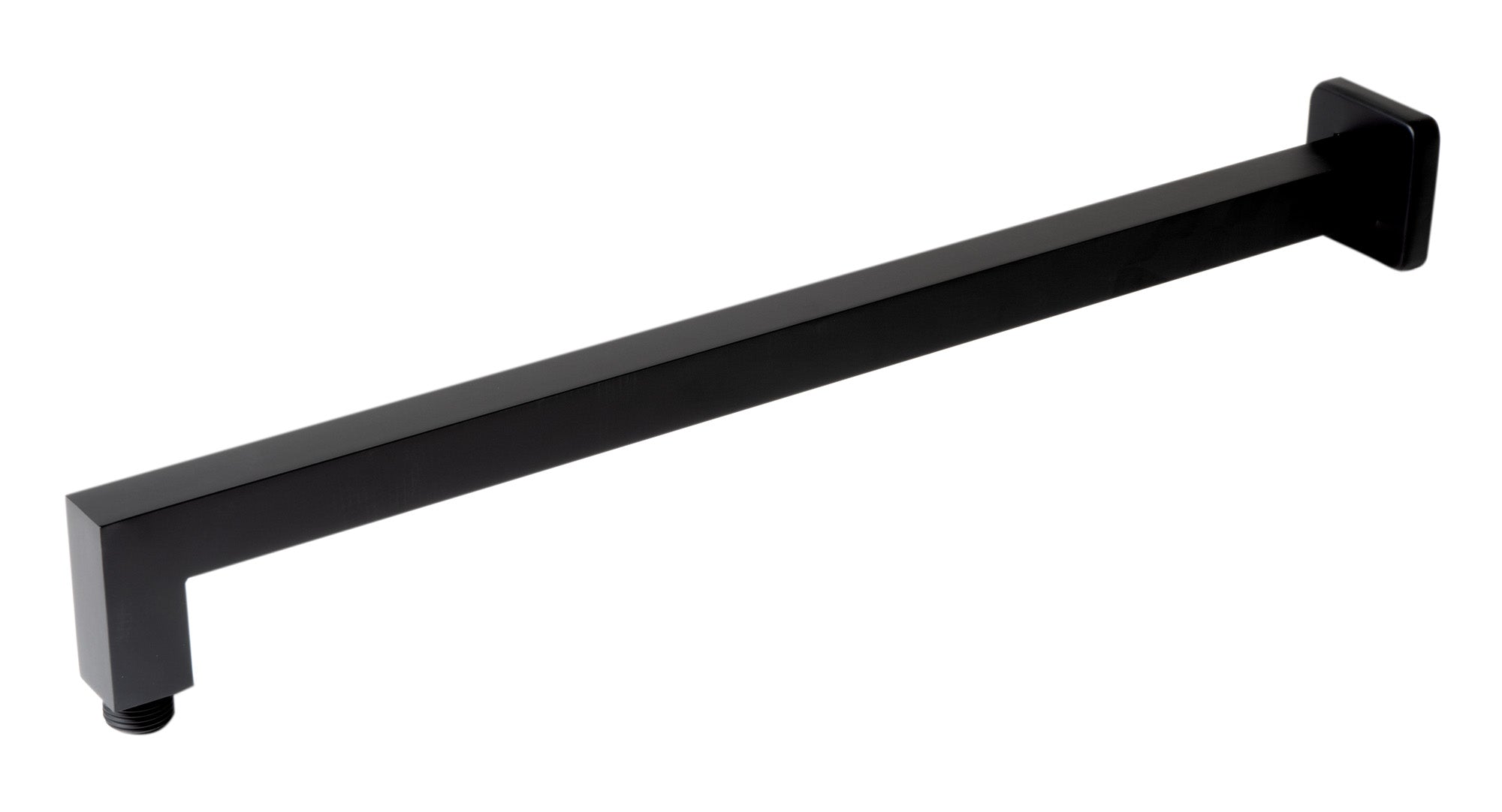 ALFI brand ABSA20S-BM Black Matte 20" Square Wall Shower Arm, Brass