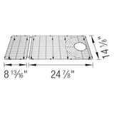 Blanco Stainless Steel Sink Grid for Inteos 39" Workstation Sink, 443346