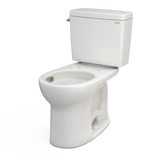 TOTO Drake Two-Piece Round 1.6 GPF Universal Height TORNADO FLUSH Toilet with CEFIONTECT, Colonial White, Vitreous China, CST775CSFG#11