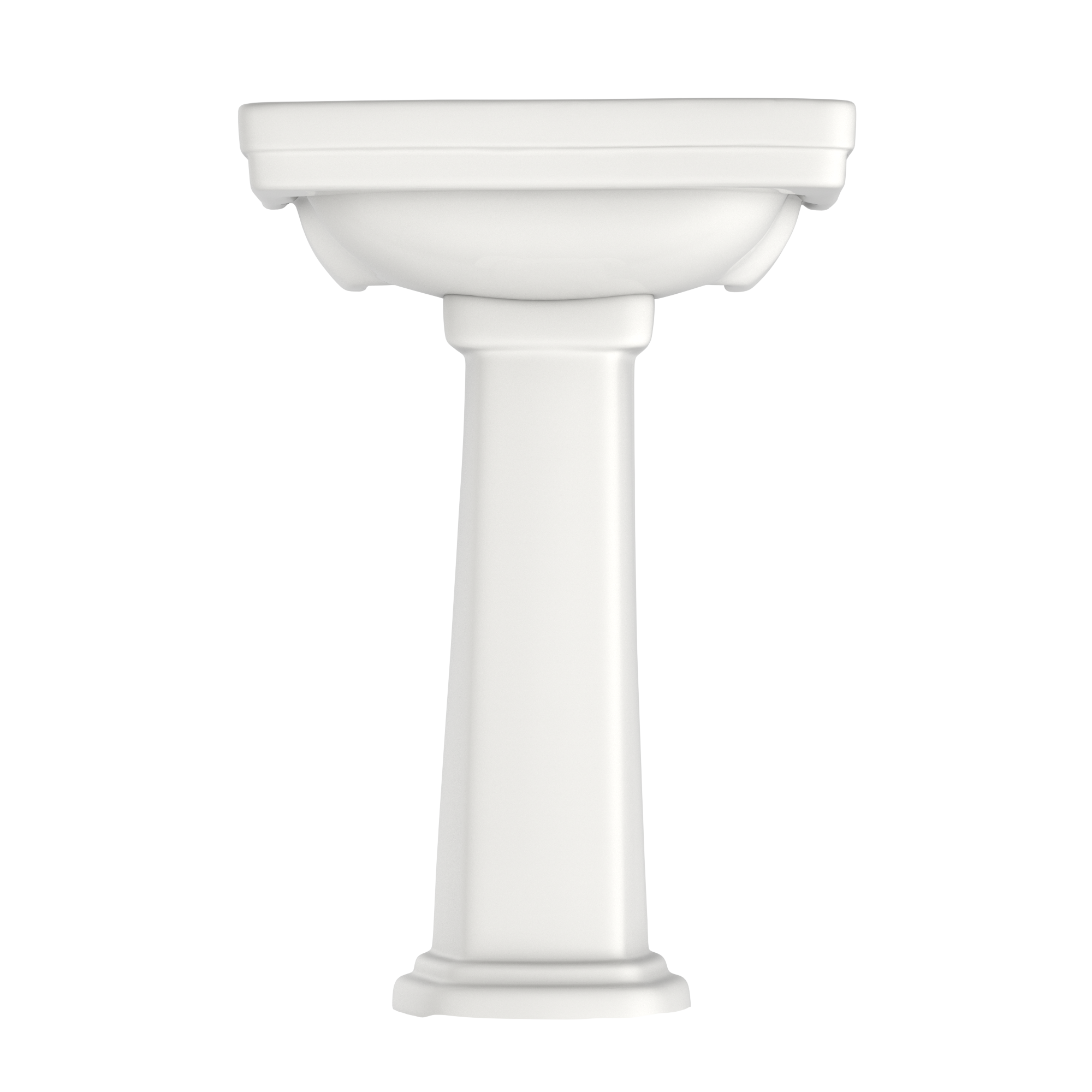 TOTO Promenade 24" x 19-1/4" Rectangular Pedestal Bathroom Sink for 8 inch Center Faucets, Colonial White, Vitreous China, LPT532.8N#11