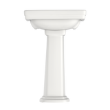 TOTO Promenade 24" x 19-1/4" Rectangular Pedestal Bathroom Sink for 8 inch Center Faucets, Colonial White, Vitreous China, LPT532.8N#11