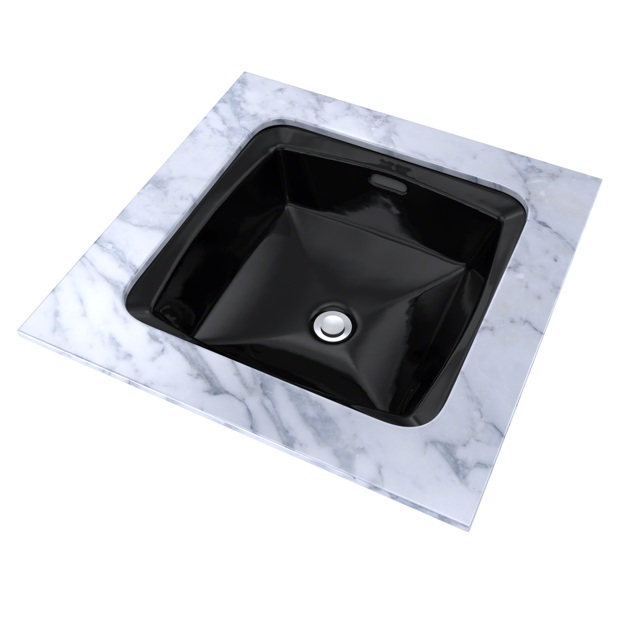 TOTO Connelly Square Undermount Bathroom Sink, Ebony, Vitreous China, LT491#51
