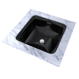 TOTO Connelly Square Undermount Bathroom Sink, Ebony, Vitreous China, LT491#51