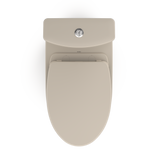 TOTO Aquia IV WASHLET+ Two-Piece Elongated Dual Flush 1.28 and 0.9 GPF Toilet with CEFIONTECT, Bone, Vitreous China, MS446124CEMGN#03