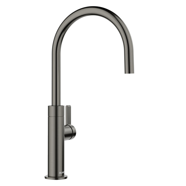 Blanco Culina II High Arc Beverage Faucet, RO Compatible, Satin Dark Steel, 1.5 GPM, Brass, 527492