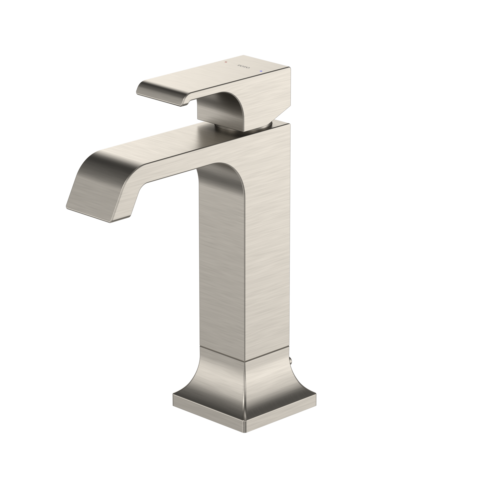 TOTO GC 1.2 GPM Single Handle Semi-Vessel Bathroom Sink Faucet with COMFORT GLIDE Technology, Brushed Nickel, Brass, TLG08303U#BN