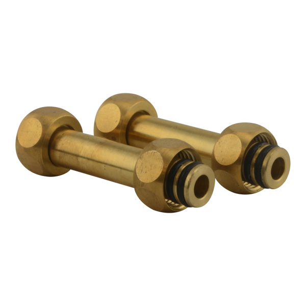 TOTO Connection Tubes for Roman Tub Filler Rough-In Valve 7-1/2 to 8-1/4 inch, Brass, TBN01011U