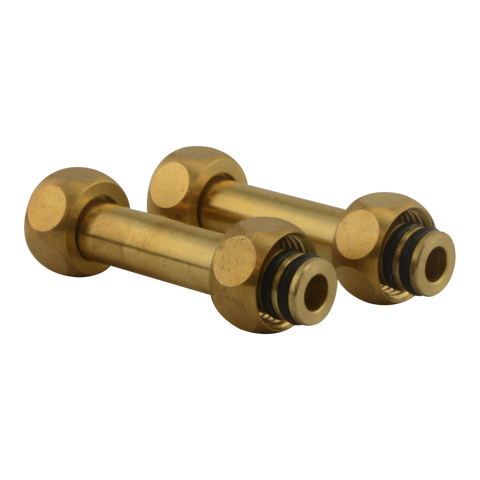 TOTO Connection Tubes for Roman Tub Filler Rough-In Valve 7-1/2 to 8-1/4 inch, Brass, TBN01011U