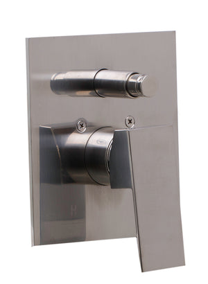 Alternate Image for ALFI brand AB5601-BN Brushed Nickel Shower Valve Mixer with Square Lever Handle and Diverter, Brass