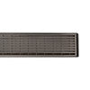 ALFI brand ABLD47D 47" Stainless Steel Linear Shower Drain with Groove Lines, Grey
