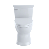 TOTO Eco Soire One Piece Elongated 1.28 GPF Universal Height Skirted Toilet with CEFIONTECT, Colonial White, Vitreous China, MS964214CEFG#11