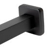 ALFI brand ABSA6S-BM Black Matte 6" Square Ceiling Shower Arm, Brass