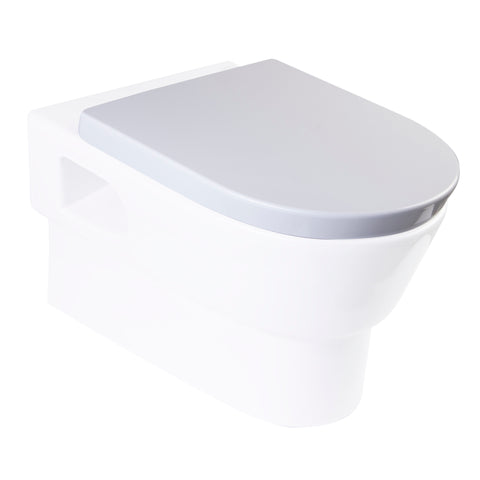 EAGO Plastic, White, R-332SEAT Replacement Soft Closing Toilet Seat for WD332