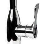 ALFI brand 1.8 GPM Lever Gooseneck Spout Touch Kitchen Faucet, Gray, Pull Down, Polished Chrome, Traditional, ABKF3783-PC