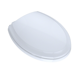 TOTO Guinevere SoftClose Non Slamming, Slow Close Elongated Toilet Seat and Lid, Cotton White, Plastic, SS224#01