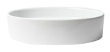 ALFI brand 21.63" x 17.5" Oval Above Mount Porcelain Bathroom Sink, White, No Faucet Hole, ABC911