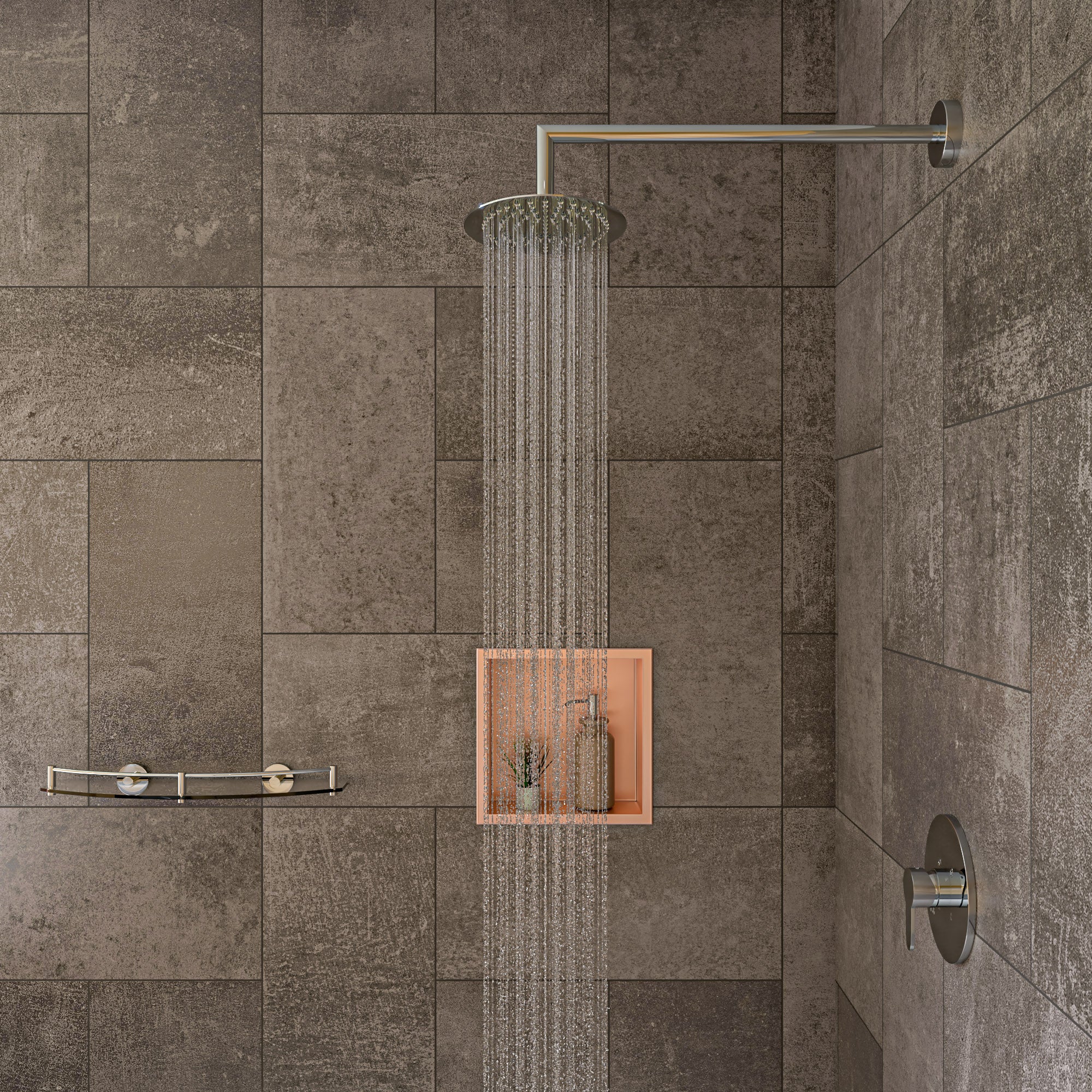 ALFI brand ABSA20R-PC Polished Chrome 20" Round Wall Shower Arm, Brass