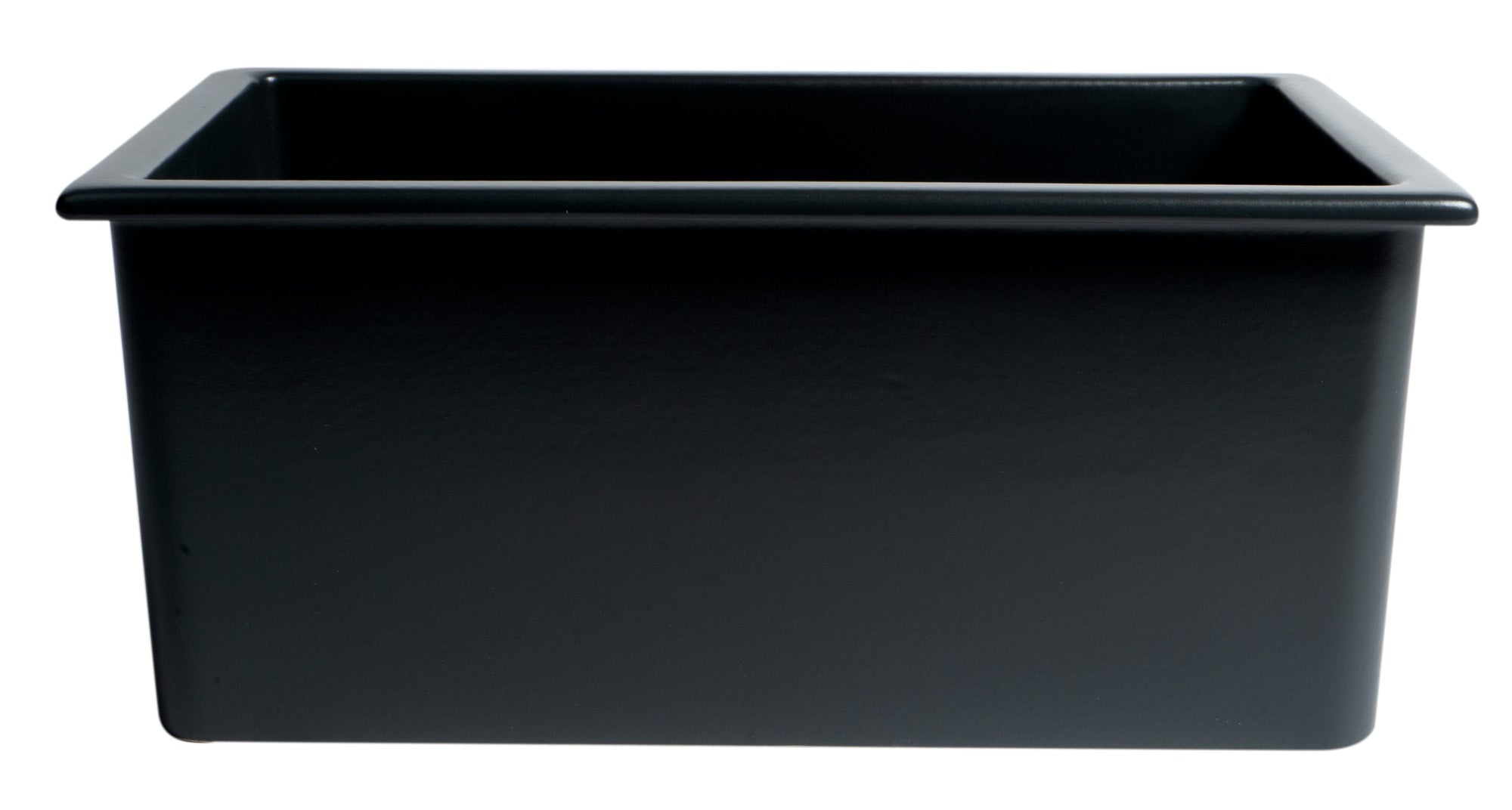 ALFI brand 24" Dual Mount Fireclay Kitchen Sink, Black Matte, No Faucet Hole, AB2418UD-BM