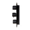 ALFI brand AB4001-BM Black Matte 3-Way Thermostatic Valve Shower Mixer Round Knobs, Brass