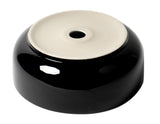 ALFI brand 15.5" x 15.5" Round Above Mount Porcelain Bathroom Sink, Black Matte, No Faucet Hole, ABC907-BM