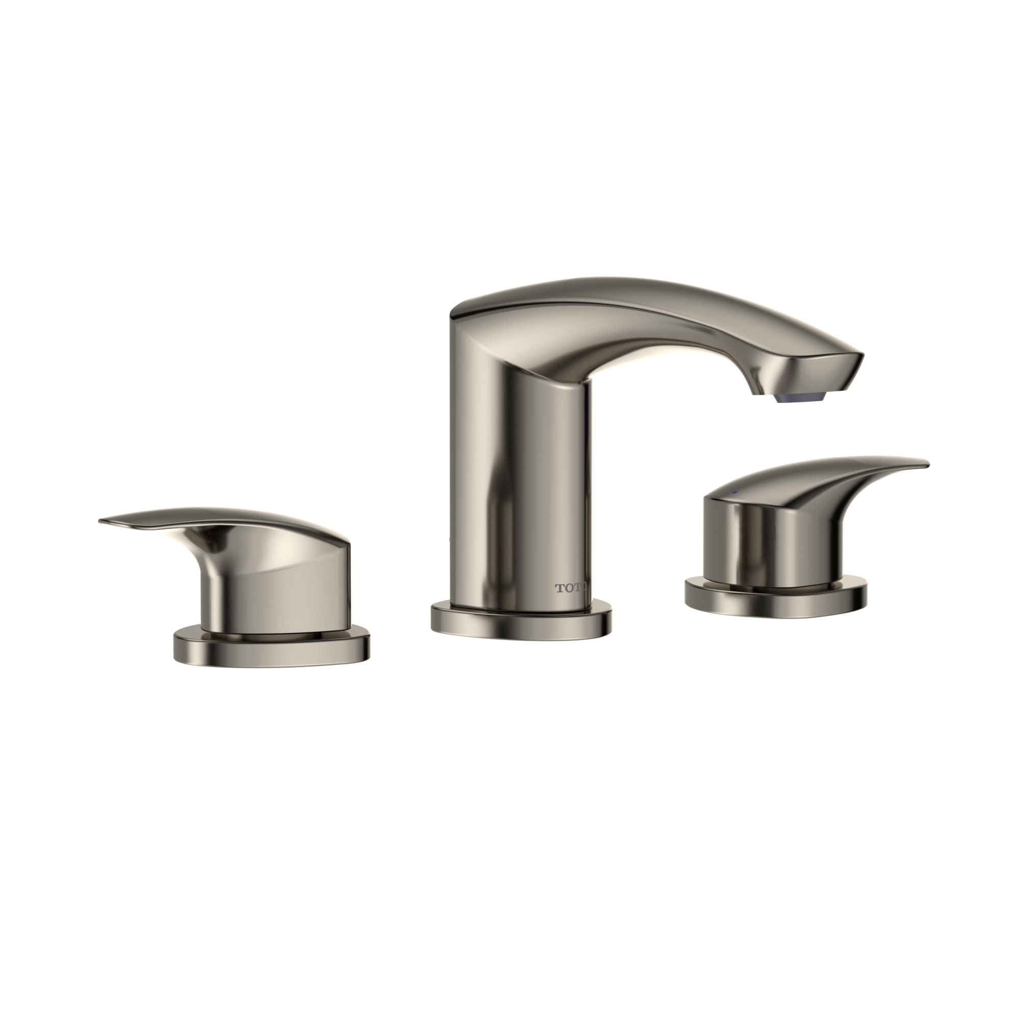 TOTO GM 1.2 GPM Two Handle Widespread Bathroom Sink Faucet, Polished Nickel, Brass, TLG09201U#PN