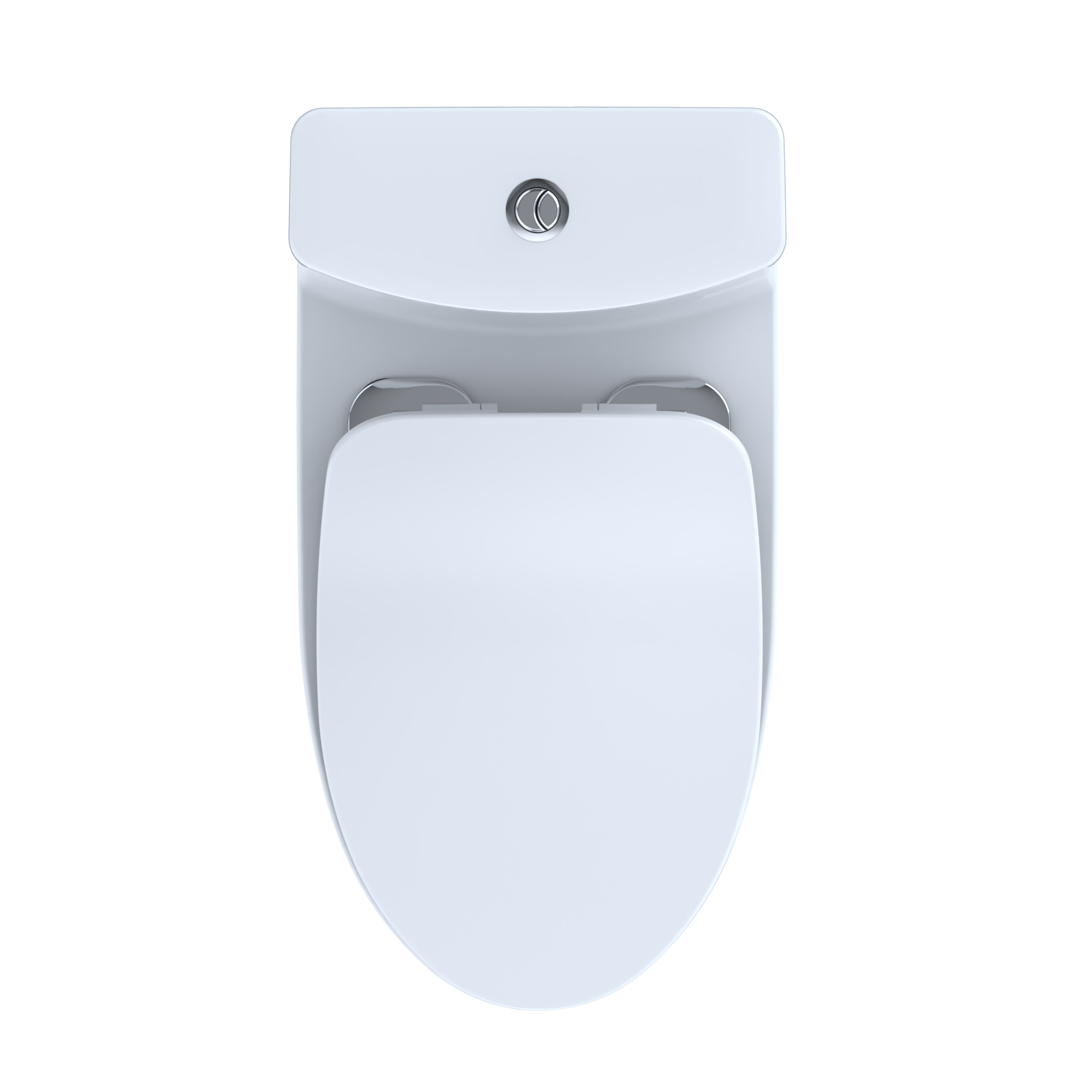 TOTO Aquia IV One-Piece Elongated Dual Flush 1.28 and 0.9 GPF Universal Height, WASHLET+ Ready Toilet with CEFIONTECT, Cotton White- Vitreous China, MS646234CEMFGN#01