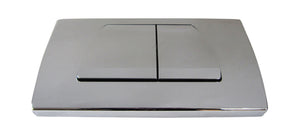 Alternate Image for EAGO WDCFB Chrome Dual Flush Buttons for Wall Mounted Toilet, Plastic, White