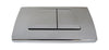 EAGO WDCFB Chrome Dual Flush Buttons for Wall Mounted Toilet, Plastic, White