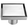 Alternate Image for ALFI brand ABSD55B-BSS 5" x 5" Modern Square Brushed Stainless Steel Shower Drain with Solid Cover