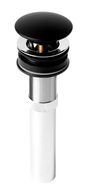 Alternate Image for ALFI brand Brass, AB9055-BM Black Matte Pop Up Drain without Overflow