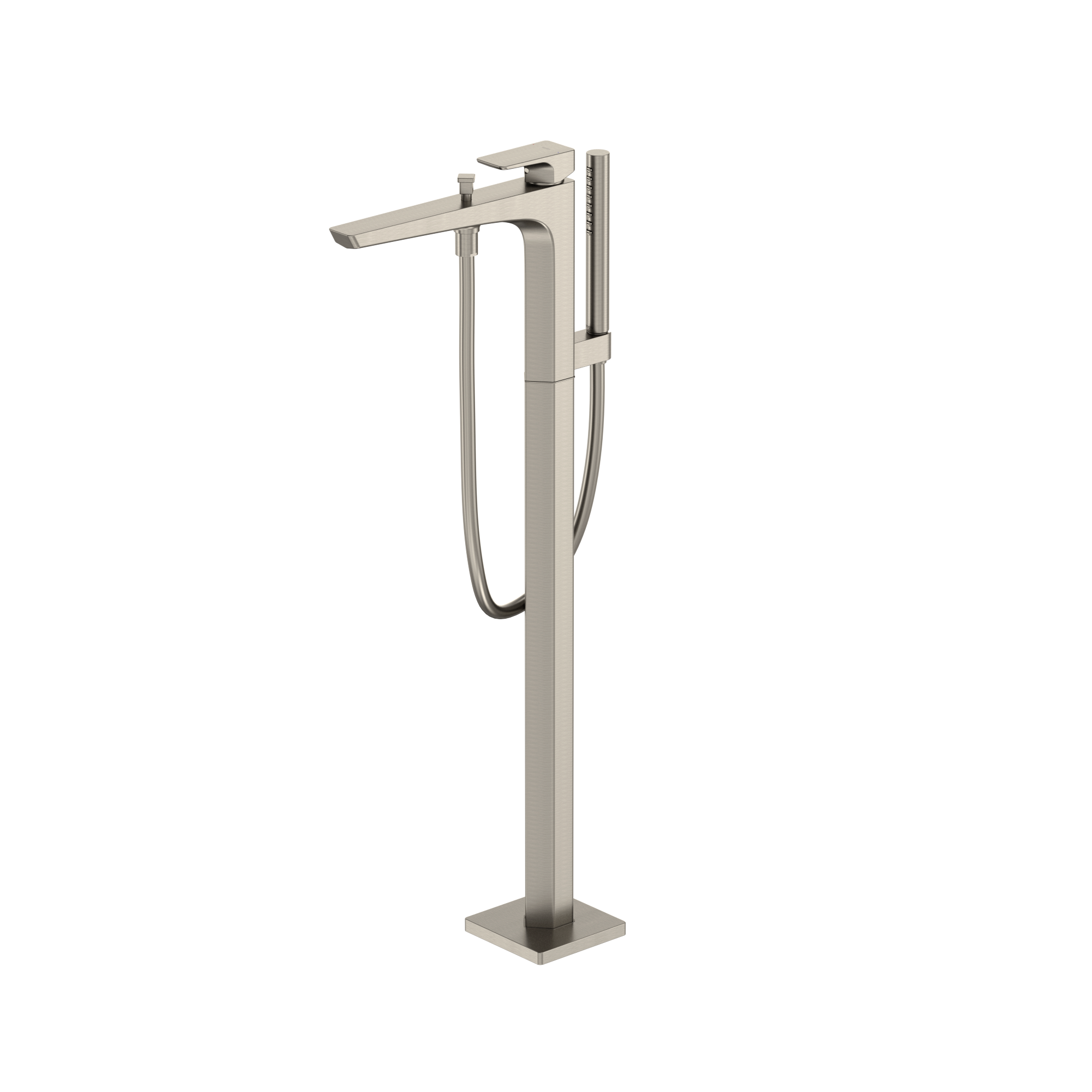 TOTO GE Single-Handle Free Standing Tub Filler with Handshower, Brushed Nickel, Brass, TBG07306U#BN
