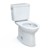 TOTO Drake Two-Piece Elongated 1.6 GPF Universal Height TORNADO FLUSH Toilet with CEFIONTECT and 10 Inch Rough-In, Cotton White, Vitreous China, CST776CSFG.10#01