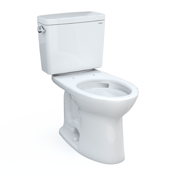 TOTO Drake Two-Piece Elongated 1.6 GPF TORNADO FLUSH Toilet with CEFIONTECT, Cotton White, Vitreous China, CST776CSG#01