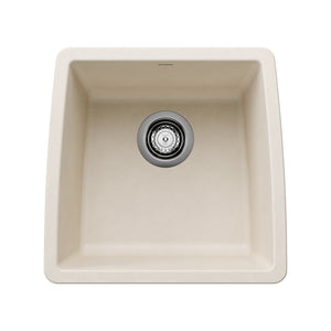 Alternate Image for Blanco Performa 18" Square Silgranit Bar/Prep Sink, Soft White, No Faucet Hole, 443087